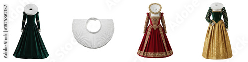 Φωτογραφία Elizabethan Era Fashion Collection, Renaissance Velvet Gowns, Tudor Period Royal