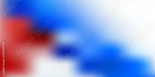 Modern blue and red abstract corporate background with smooth layered waves gradien mash blue waith red