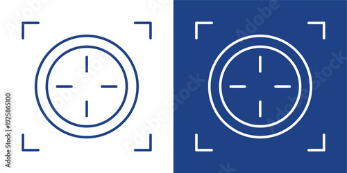 Precision Blue And White Icon Style Collection