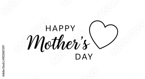 Fotografie Celebrate mother's day with love and heartfelt wishes Vector