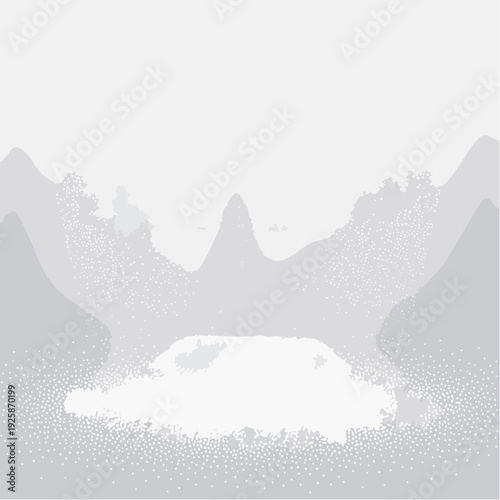 Texture abstraite érodée en niveaux de gris