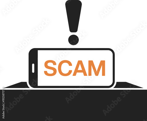 scam alert on smartphone screen