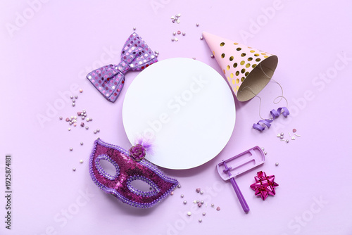 Blank greeting card with fe...