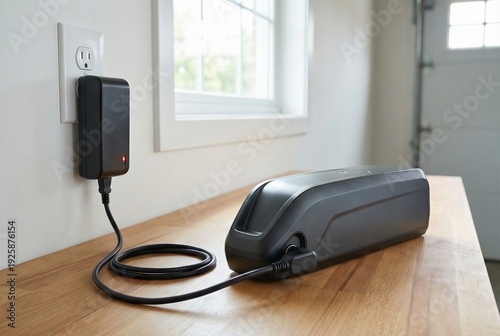 Electric bicycle battery pack charging via unbranded wall outlet