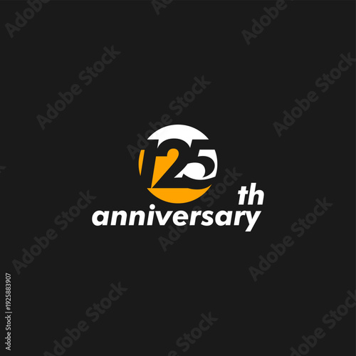 anniversary logo design, 125th anniversary, symbol, icon, party, logo design for 125th anniversary, vector, success, illustration, birthday, symbol, background, year, congratulations, greeting, invita