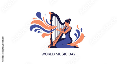 World Music Day vector illustration