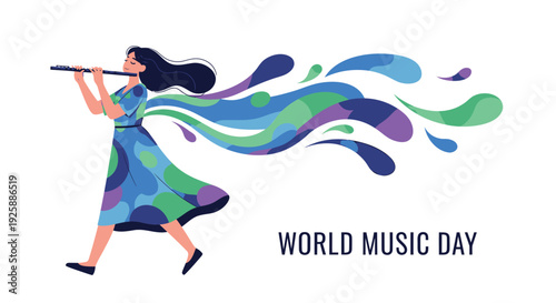 World Music Day vector illustration