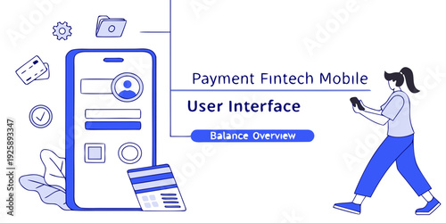 A user exploring the payment fintech mobile application interface for seamless transactions