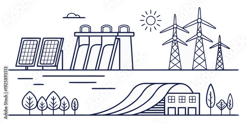 Renewable energy sources and sustainable urban infrastructure in harmony with nature