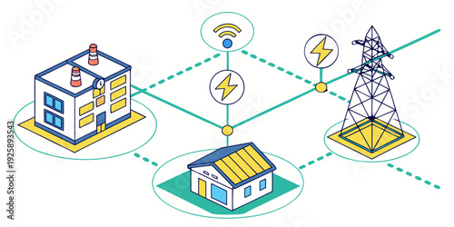 Smart home and industrial energy management through wireless networks and renewable sources