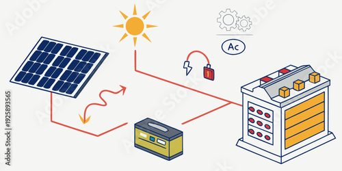 Solar power system integrating battery storage and home appliances