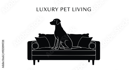 Luxury pet living icon