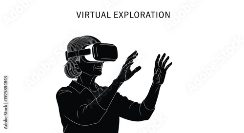 Virtual reality VR headset icon