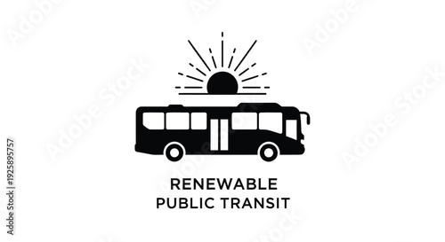 Renewable public transit icon