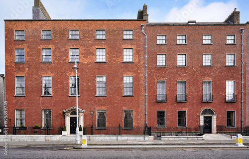 Wallpaper Mural Dublin, Ireland, plain brick townhouses dating from the 1700s Torontodigital.ca