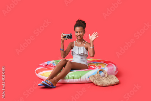 Cute little African-America...