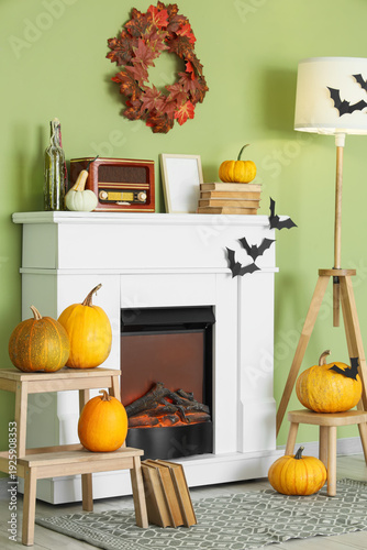 Interior of living room dec...