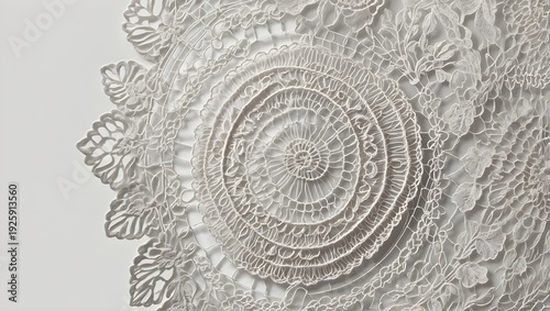 Elegant Round Crochet Lace Wedding Border