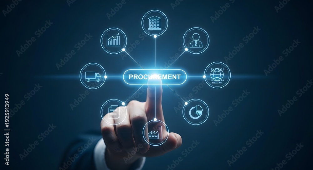 Fototapeta premium Streamlining procurement processes with innovative digital solutions