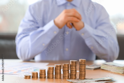 Money on table of businessm...