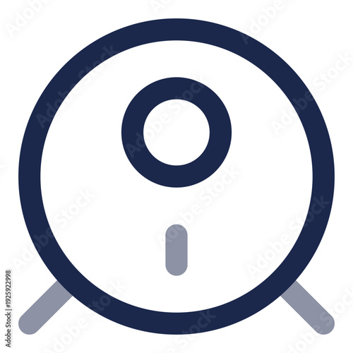 An illustration of a drum with minimalist design and simple lines, perfect for music and performance concepts