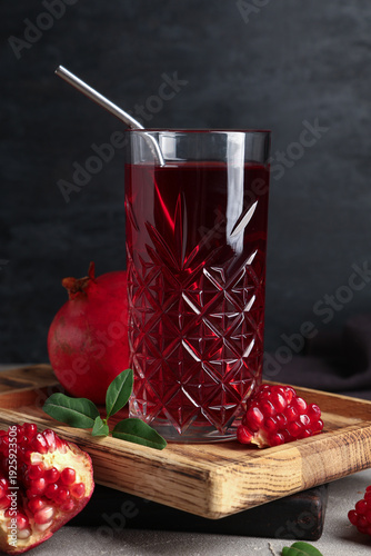 Fresh pomegranate juice in ...