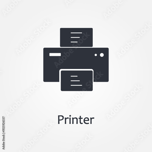 printer icon symbol illustration vector eps10 logo template design pattern seamless bright minimal design flat design realistic style simple design modern design