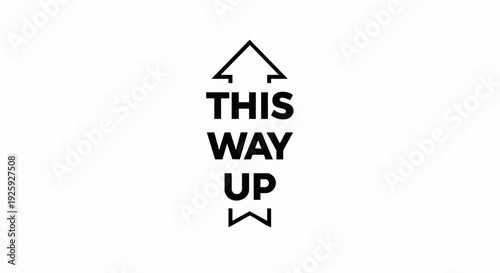 This Way Up Arrow Graphic Design.