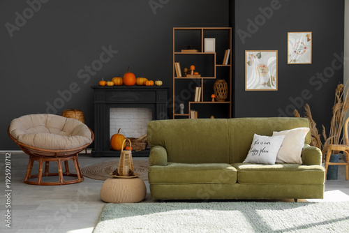 Interior of modern living r...