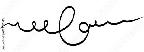 Thin squiggle underline stroke with gentle ups and downs. Minimal continuous line works as highlight for titles, links and handwritten style notes in digital or print layouts.