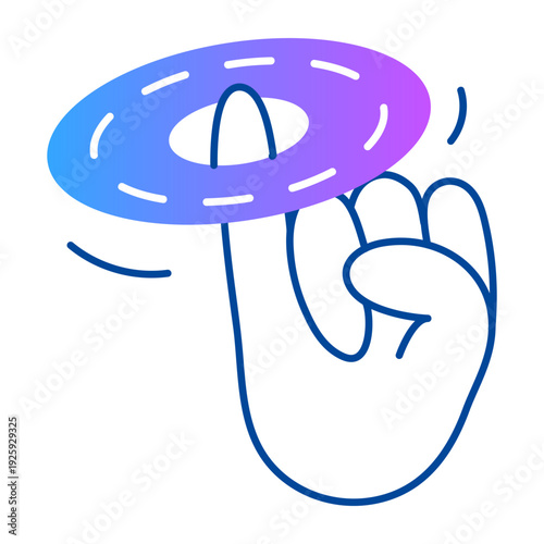 Hand drawn style icon showing cd 