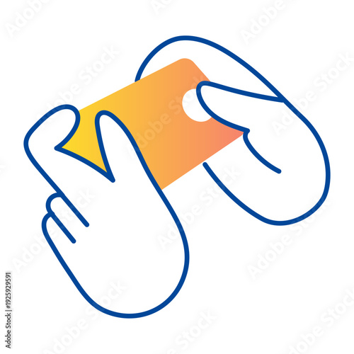 A doodle style icon showing playing game