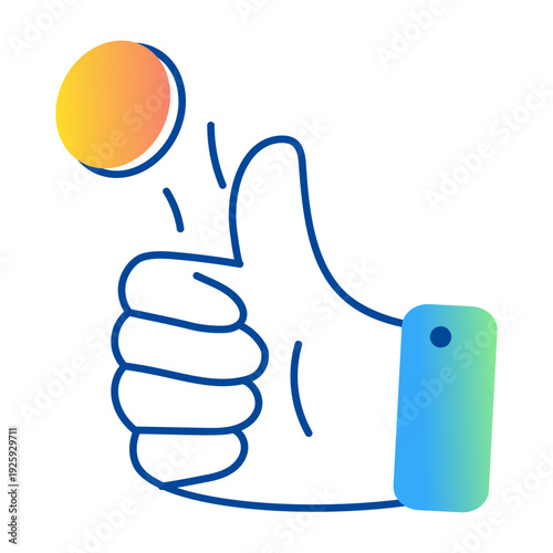 Hand drawn style icon showing tossing coin