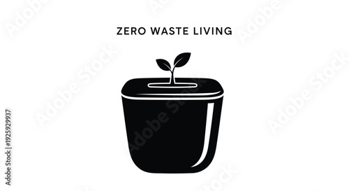 Zero waste living icon