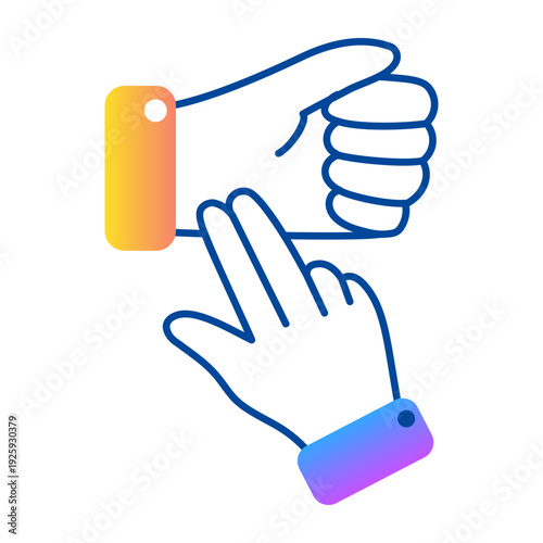 Hand drawn style icon representing checking pulse