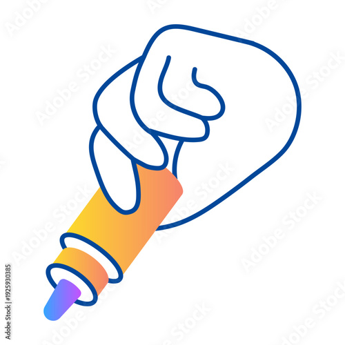 A sketchy style icon showing eye drops