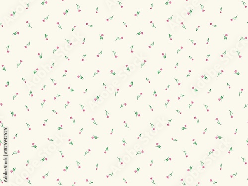 seamless floral pattern with wildfloewrs and leaves for fabric and wallpaper	
