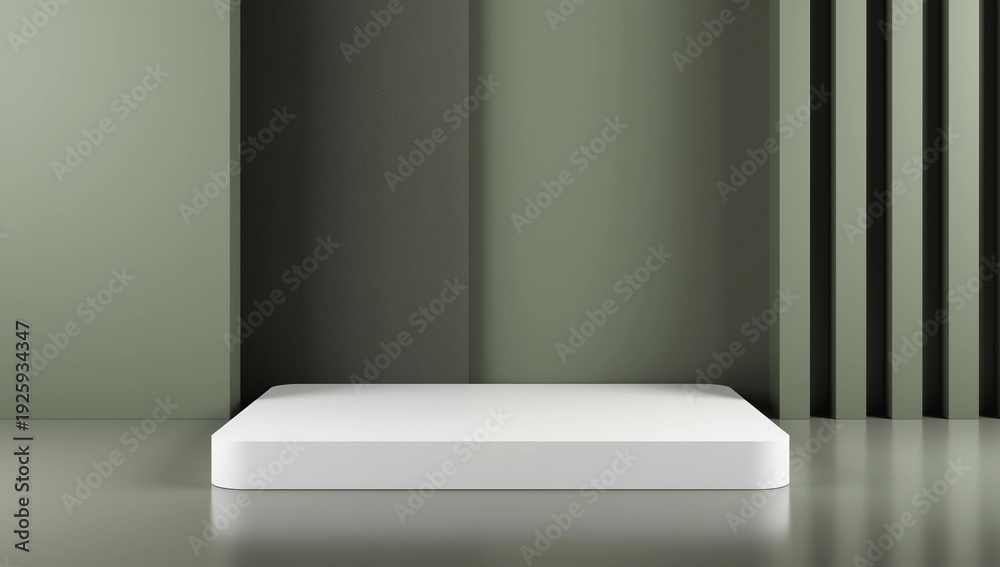 Fototapeta premium Scene with a podium for product presentation, 3d rendering