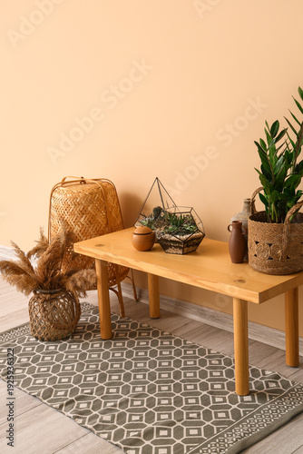 Interior of stylish room wi...