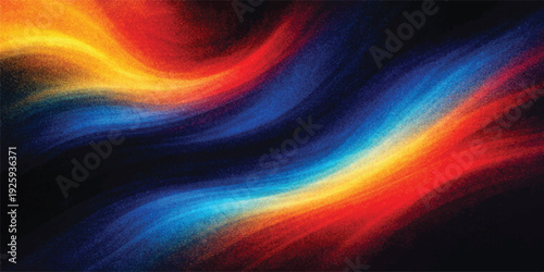 Abstract colorful fire vortex with swirling rainbow energy waves background artwork
