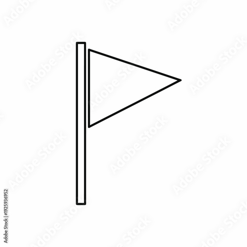 A simple graphic illustration of a flag