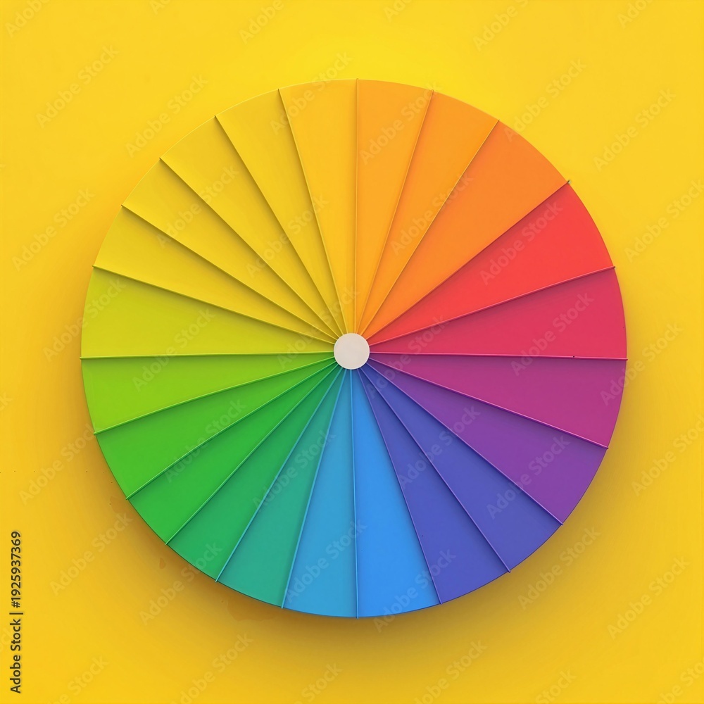 Obraz premium Segment disc grayscale on a solid yellow background, boundary highlights.