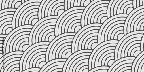 abstract Pattern with Minimalist Gray and White Wave Design. vector illustration