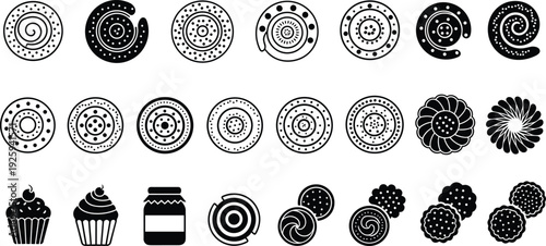 Swirl Cookies and Desserts Set