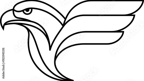 Eagle Mascot Logo Design | Hawk Bird Icon for Sports & Business Branding