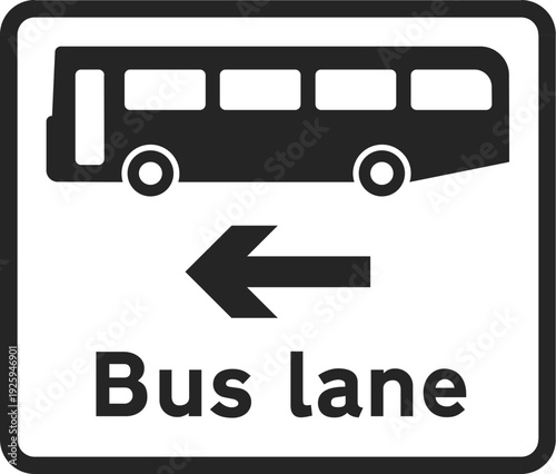 A vintage red London tour bus vector illustration features a retro public transportation coach symbol isolated on a white square internet button for city travel and road vehicle icon design