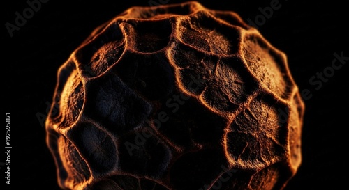 Detailed Close-Up of Black Peppercorn Surface: Texture, Spice and Culinary Ingredient