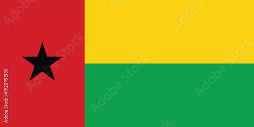 Photos Official Flag of Guinea-Bissau – National Flag of the Republic of Guinea