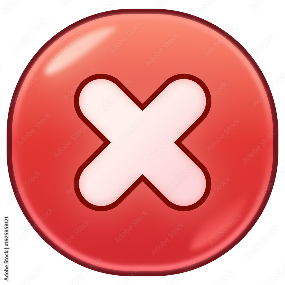 Obraz premium Cancel Cross Icon