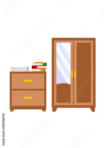 wardrobe with drawers and wardrobe